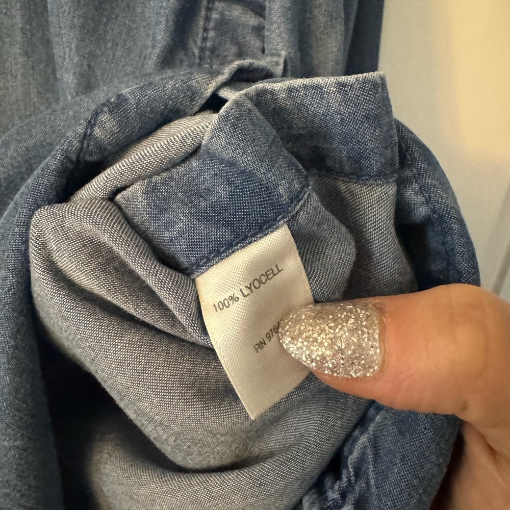 J. Jill Blue Denim Tunic Top - Picture 7 of 7
